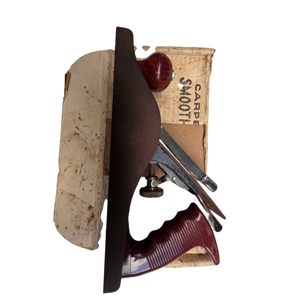 #9 Vtg BUCK BROS BROTHERS 9” No 4 Smooth Bottom ALUMINUM Wood Plane Tool